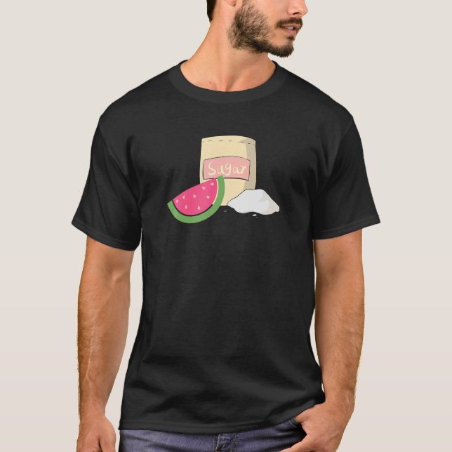 Watermelon Sugar Funny Sendersommar T Shirt (Framsida)