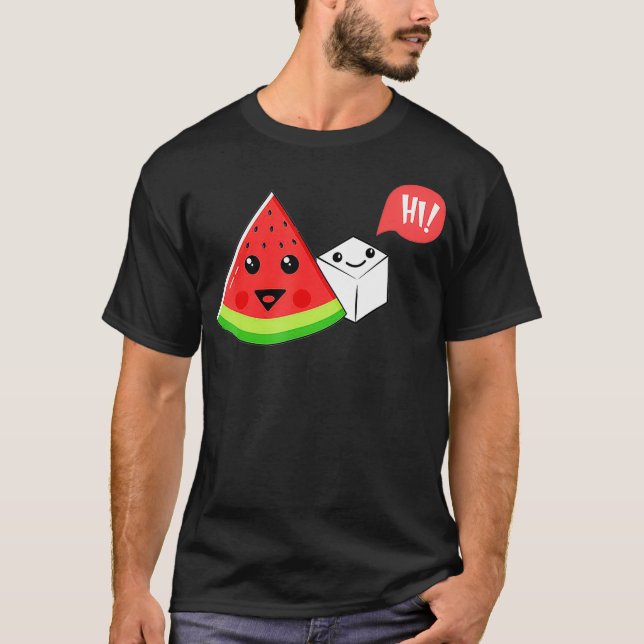 Watermelon Sugar Hi Funny Say Hi Summer T Shirt (Framsida)