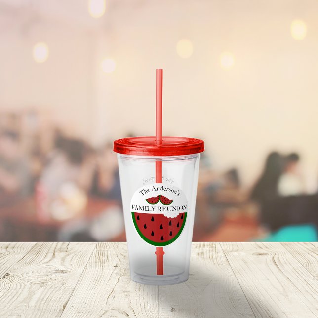 Watermelon Summer Family Reunion Take Away Mugg (Skapare uppladdad)