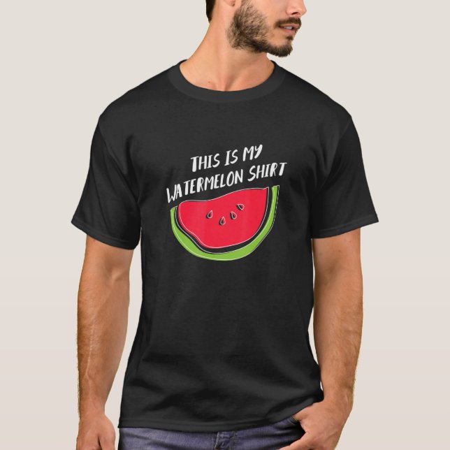 Watermelon Summer Fruits Tropical Melon T Shirt (Framsida)
