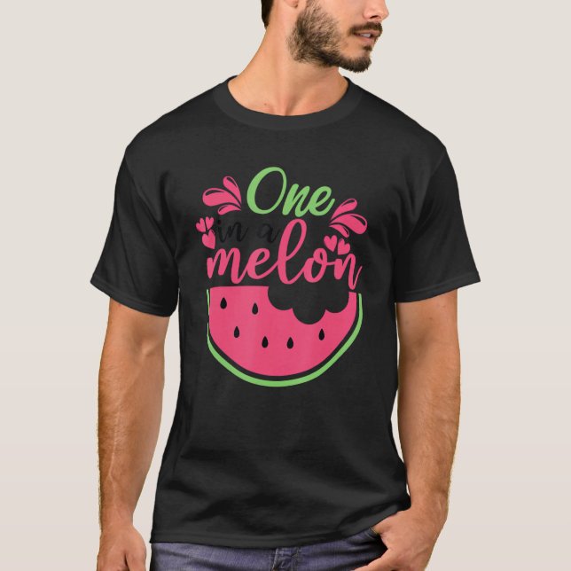 Watermelon Summer One in a Melon Fruit Coola Summe T Shirt (Framsida)