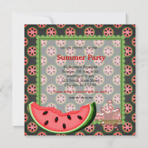 Watermelon Summer Party Inbjudningar