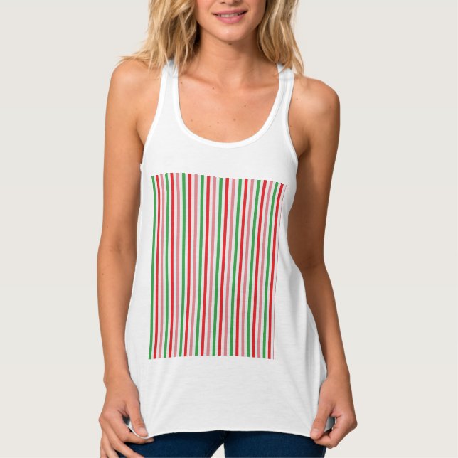 Watermelon Summer Rand Digital Papper Linne Med Racerback (Framsida)