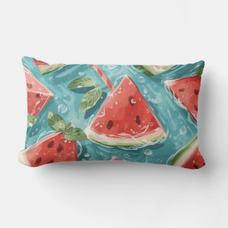 Watermelon Summer Throw Pillow Lumbarkudde