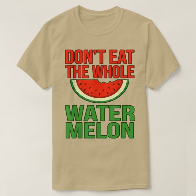 Watermelon Summer Vegetarian T Shirt (Design framsida)