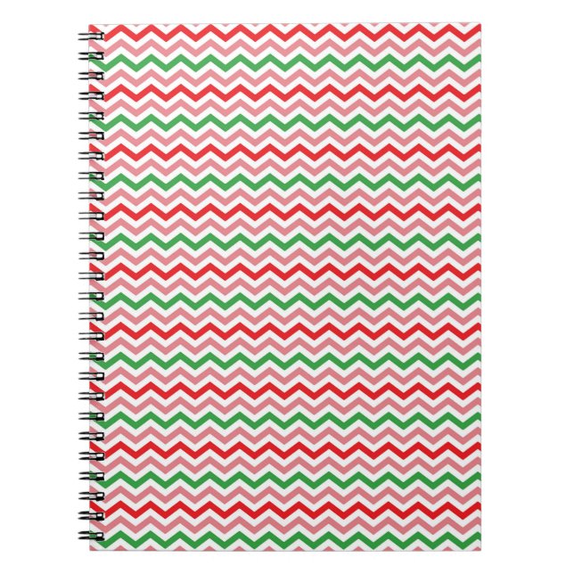 Watermelon Summer Zigzag Rand Mönster-56209 Anteckningsbok (Framsidan)