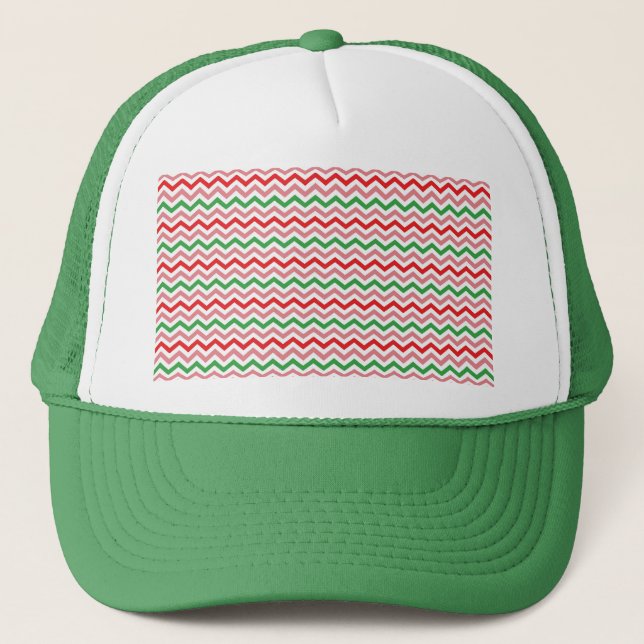 Watermelon Summer Zigzag Rand Mönster-56209 Keps (Framsida)