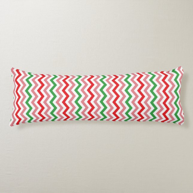 Watermelon Summer Zigzag Rand Mönster-56209 Kroppskudde (Framsidan)