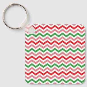 Watermelon Summer Zigzag Rand Mönster-56209 Nyckelring