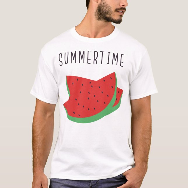 Watermelon Summertime T Shirt (Framsida)