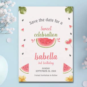 Watermelon Sweet Girl Fruit Spara datum Datumet