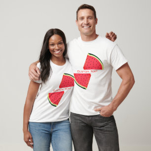 Watermelon T-Shirt Anpassningsbar Trext Namn