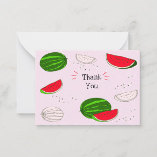 Watermelon - tackkort anteckningskort