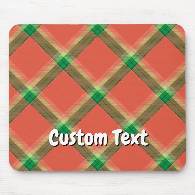 Watermelon Tartan Mouse Pad Musmatta (Framsidan)