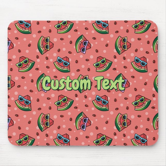 Watermelon Tecknad Mönster Mouse Pad Musmatta (Framsidan)