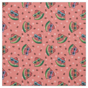 Watermelon Tecknad Mönster Tyg