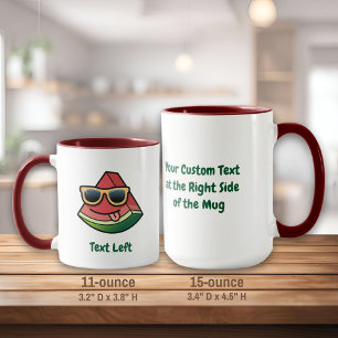 Watermelon Tecknad Mugg