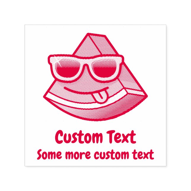 Watermelon Tecknad Self-inking Frimärke Självfärgande Stämpel (Design)