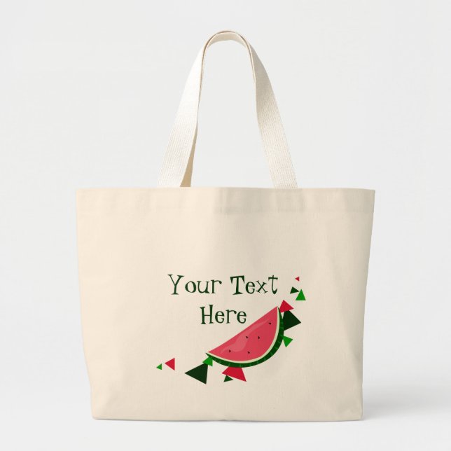Watermelon Tote Bag Jumbo Tygkasse (Framsidan)
