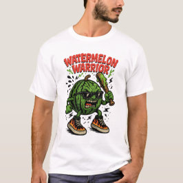Watermelon Warrior – Cool Cartoon Baseball Sports T Shirt