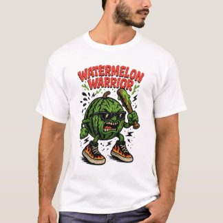 Watermelon Warrior – Cool Cartoon Baseball Sports T Shirt