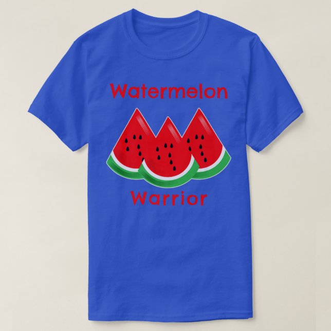 Watermelon Warrior Sweet Summer Fruit Älskare Vega T Shirt (Design framsida)