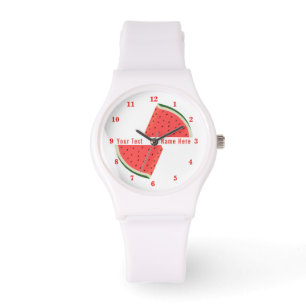 Watermelon Watch med Anpassningsbar Text Armbandsur