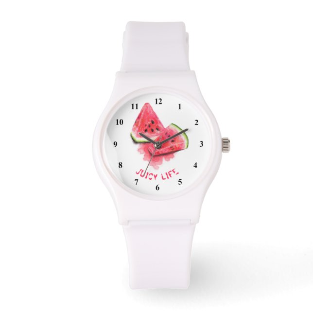 Watermelon Watch Red Sweet Juicy Delar - Tasty Armbandsur (Framsida)