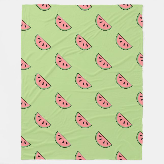 Watermelons Anpassningsbar Fleece Blanket (Framsidan)