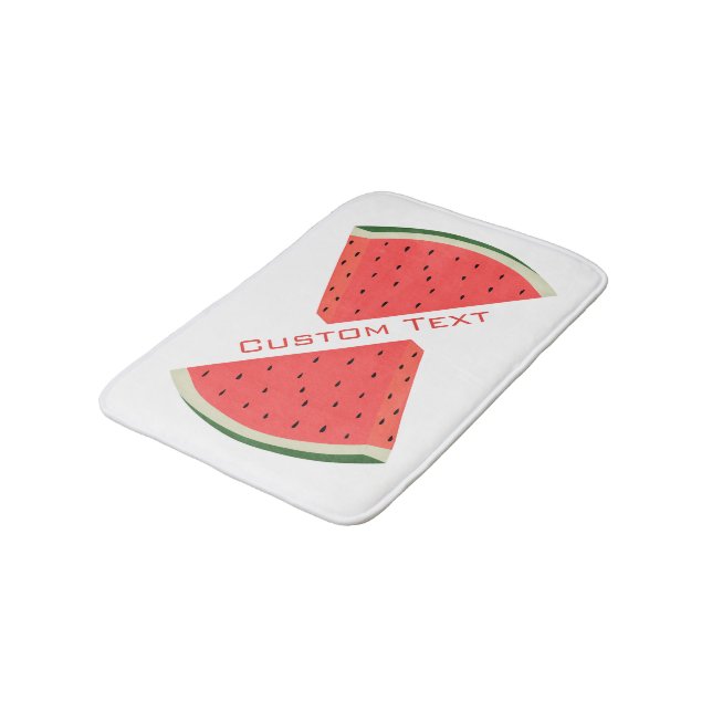 Watermelons Bath Mat Sweet - Your Text - Namn Badrumsmatta (Vinklad)