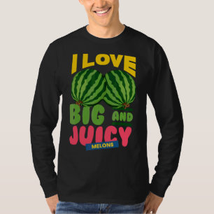 Watermelons I Kärlek Big Juicy Melons I Vegan Gard T Shirt