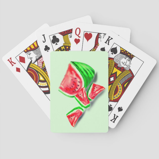 Watermelons Playing Cards- Your Colors Casinokort (Baksidan)