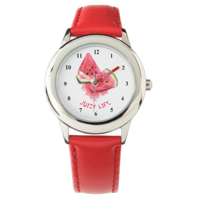 Watermelons Watch Red Sweet Gift Armbandsur (Framsida)