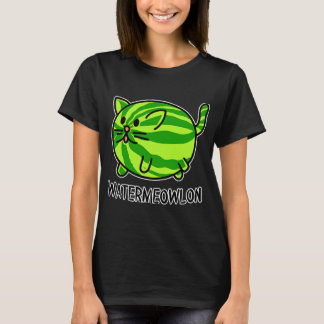 Watermeowlon Cute Funny Cat Adsible T Shirt
