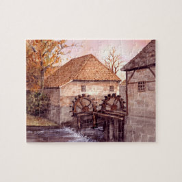 Watermill Oostendorper Molen Nederländerna Pussel