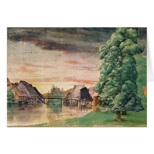 Watermillen, 1495-97 hälsningskort (Framsidan Horizontal)