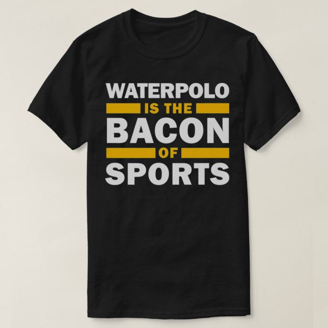 Waterpolo är bakgrunden till idrotten Vatten Polo  T Shirt (Design framsida)