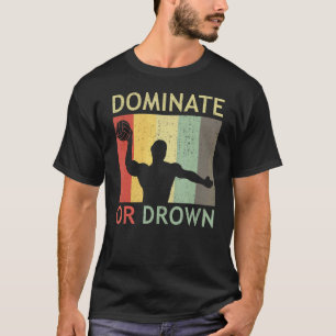 Waterpolo Player Swimming Bassäng Match Dominate e T Shirt