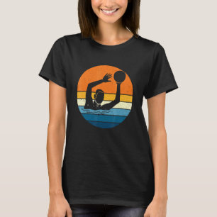 Waterpolo Sports Retro Vintage Sunset Vatten Polo T Shirt