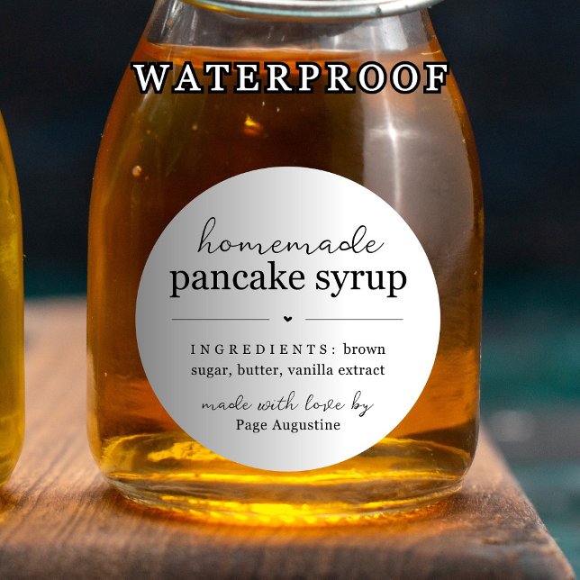 Waterproof Round Homemade Syrup Gift Label Sticker (Skapare uppladdad)
