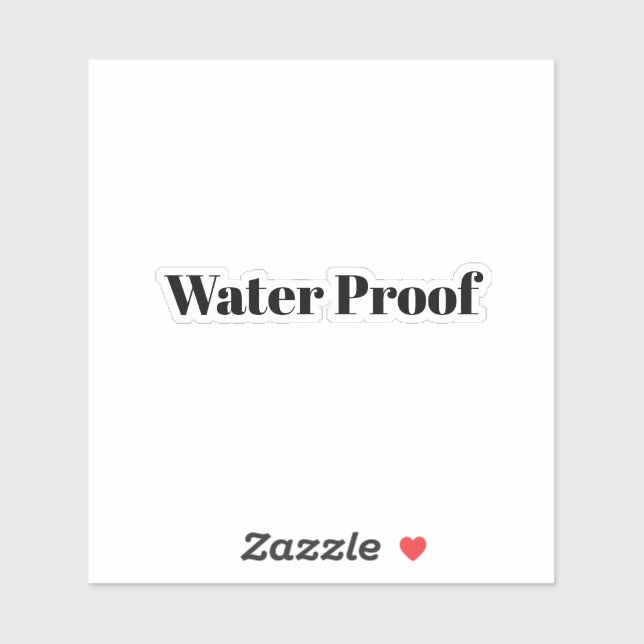 Waterproof Splash Free Package Label Black White Klistermärken (Ark)