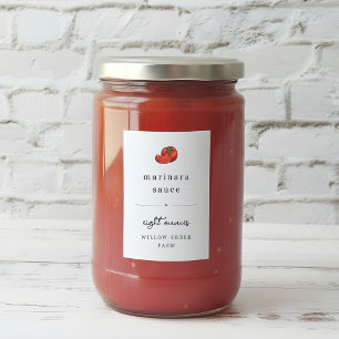 Watersecure Tomato Sauce, Marinara, Pasta Label Vinetikett