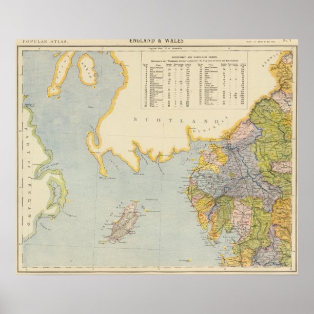 Watershed karta England, Wales 1 Poster (Framsidan)