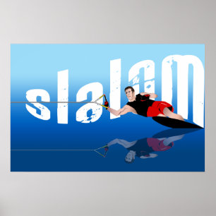 Waterski affisch