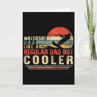 Waterski Dad Fathers Day Ski Lover Dad Water Skiin Kort