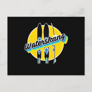 Waterskiing Waterski Watersport Vykort