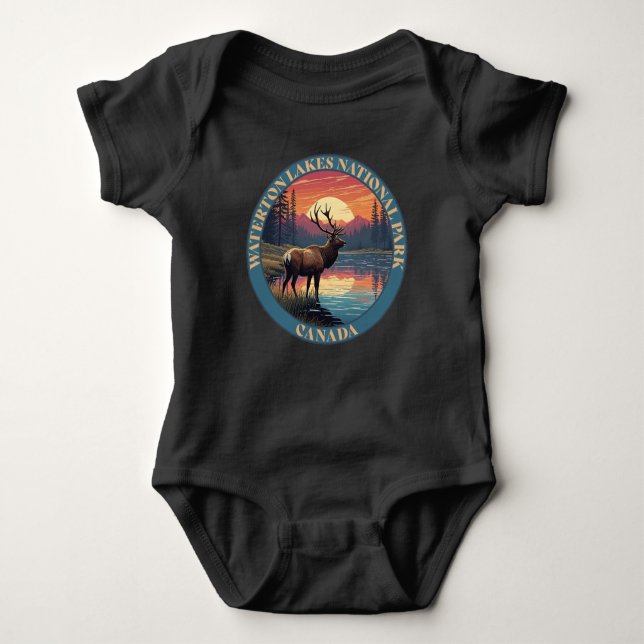 Waterton Lakes National Park of Canada T Shirt (Framsida)