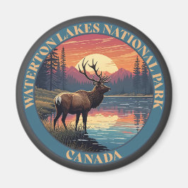 Waterton Lakes nationalpark i Kanada Magnet