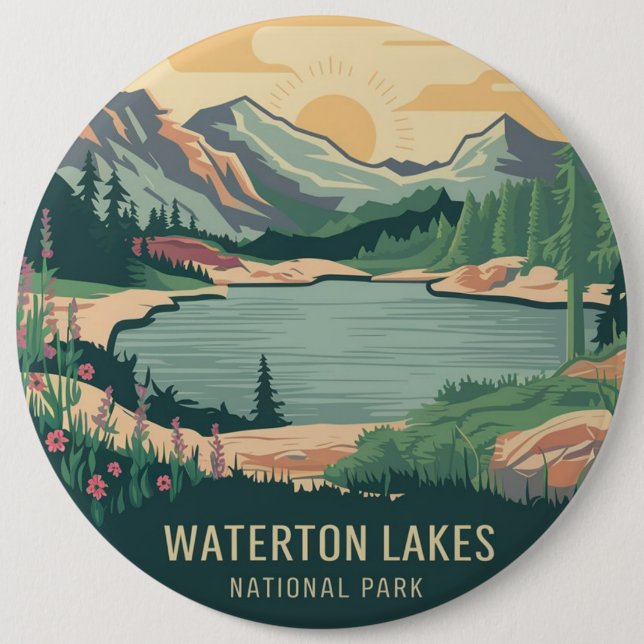 Waterton Lakes nationalpark Knapp (Framsida)