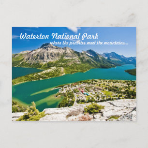 Waterton medborgarefred parkerar vykortet vykort